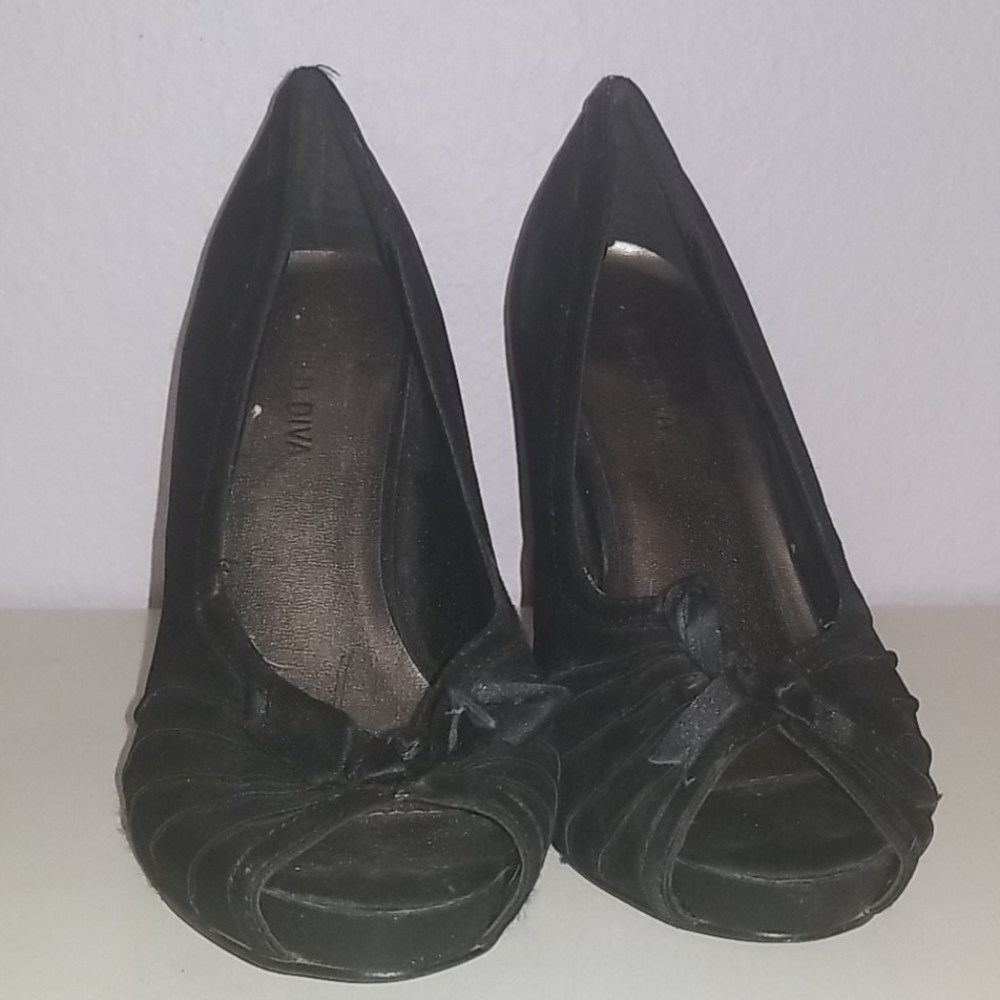 Black Dressy Heels Size 7